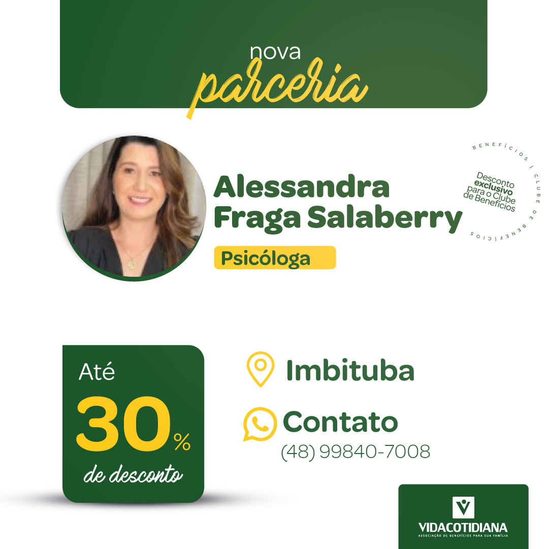 Psicóloga Alessandra Fraga Salaberry